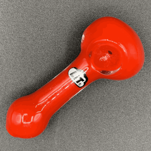 Red 3" Lit Glass Pipe