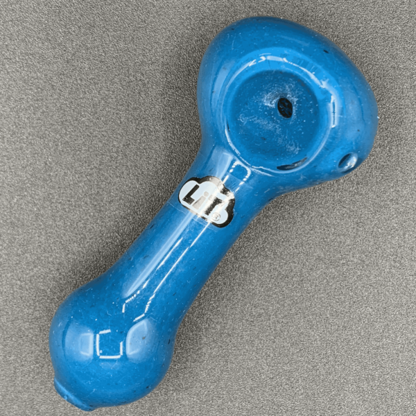 Blue 3" Lit Glass Pipe