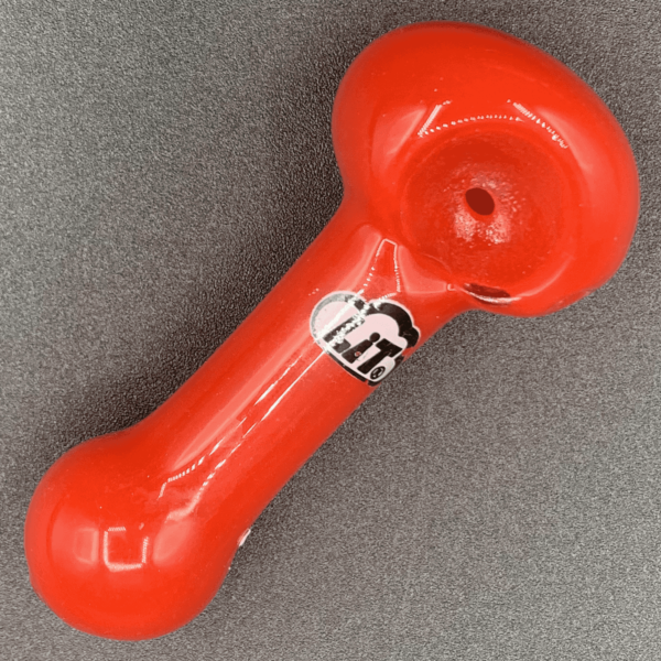 Red 2.5" Lit Glass Pipe