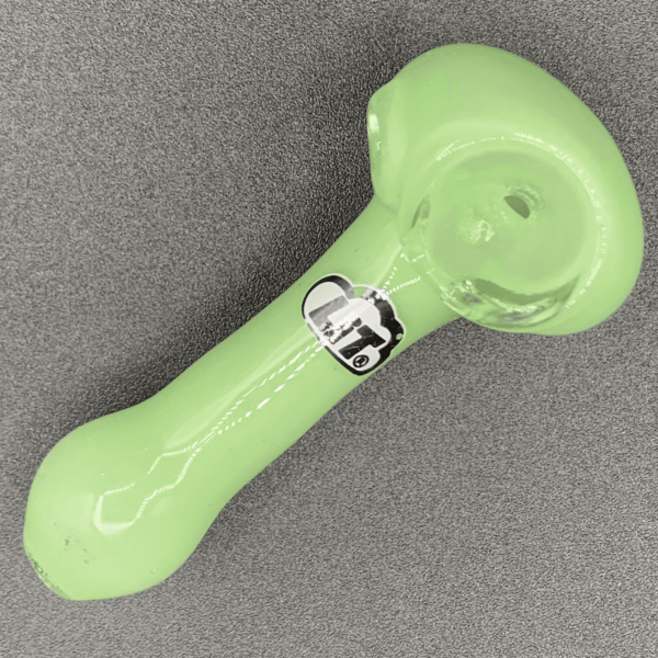 Green 2.5" Lit Glass Pipe