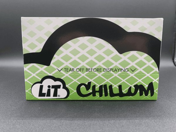 Lit Chillum Glass Pipes 24-Pack Display Front Unopened