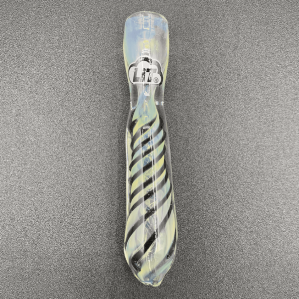 Lit Chillum Glass Pipe Fumed Mix Black