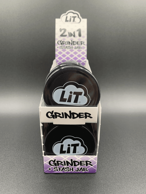 Lit 2in1 Grinder + Stash Jar